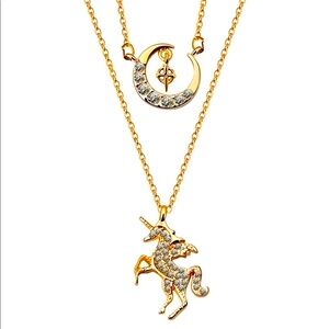 Moon 🌙 & unicorn 🦄 neckacles